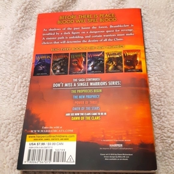 Warrior cats book #6 "Sunset" of "the new prophecy" series by author Erin Hunter - Picture 2 of 5
